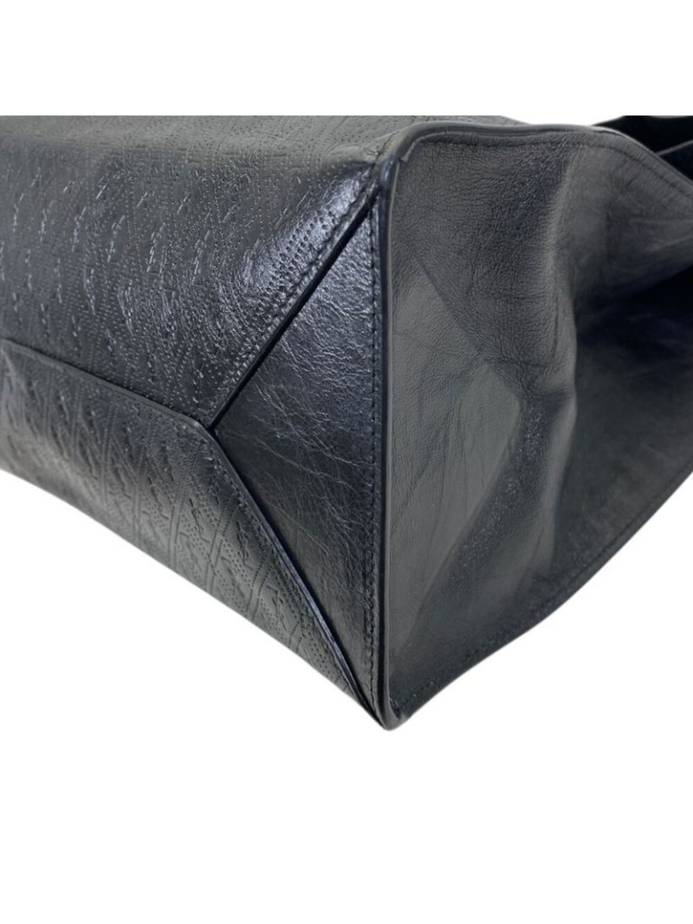 Saint Laurent Paris le Monogram Deli Paper Clutch Cassandra Logo Leather Black - Picture 5 of 8